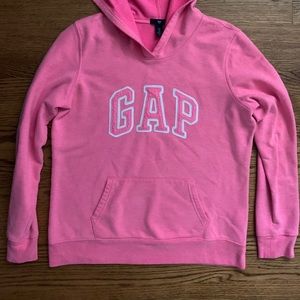 Gap Bright Bubble Gum Pink Logo Sweater